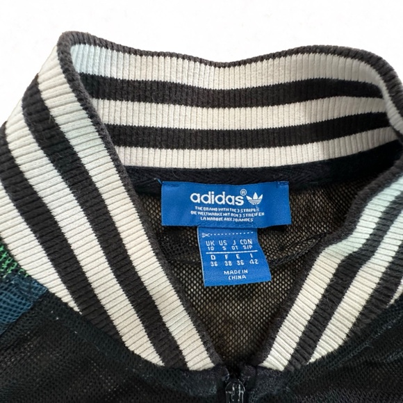 Adidas Originals x FARM Rio Palm Mesh Bomber Jacket – Rare Tropical Leaf Print. - Picture 3 of 7